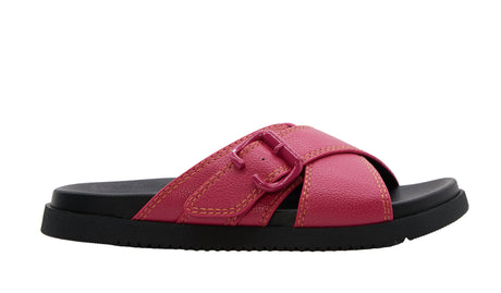 Women's Cross Buckled Casual Slides