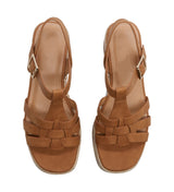 Women's Caged Espadrille Sandal with Adjustable Ankle Strap