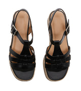 Women's Caged Espadrille Sandal with Adjustable Ankle Strap