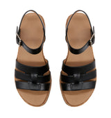 Women's Strappy Platform Sandal with Adjustable Ankle Strap
