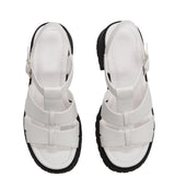 Women's Banded Platform Heel Sandal with Adjustable Ankle Strap