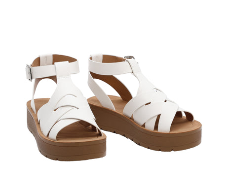 Women's Strappy Caged Sandals with Adjustable Strap