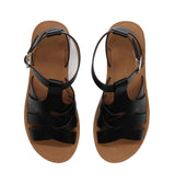 Women's Strappy Caged Sandals with Adjustable Strap
